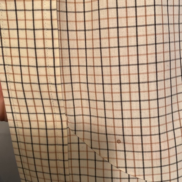 Brooks Brothers Casual Cream Striped button Down Collar Shirt - Large - Picture 4 of 7